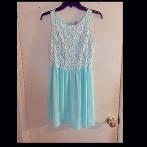 Mint Summer A-line Mini Dress